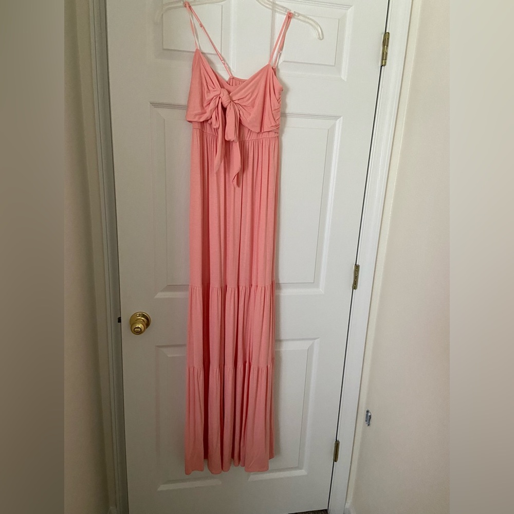 Peach maxi dress